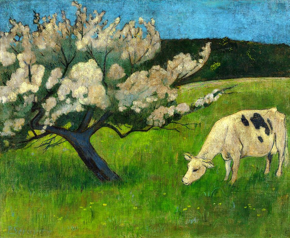 Oeuvre de Sérusier "Vache blanche" (1895) au Musée National de Varsovie.