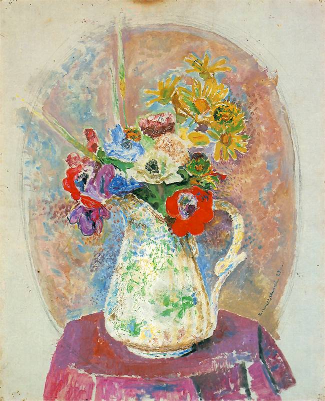 "Les Fleurs" (1929) de Waliszewski au Musée National de Varsovie.