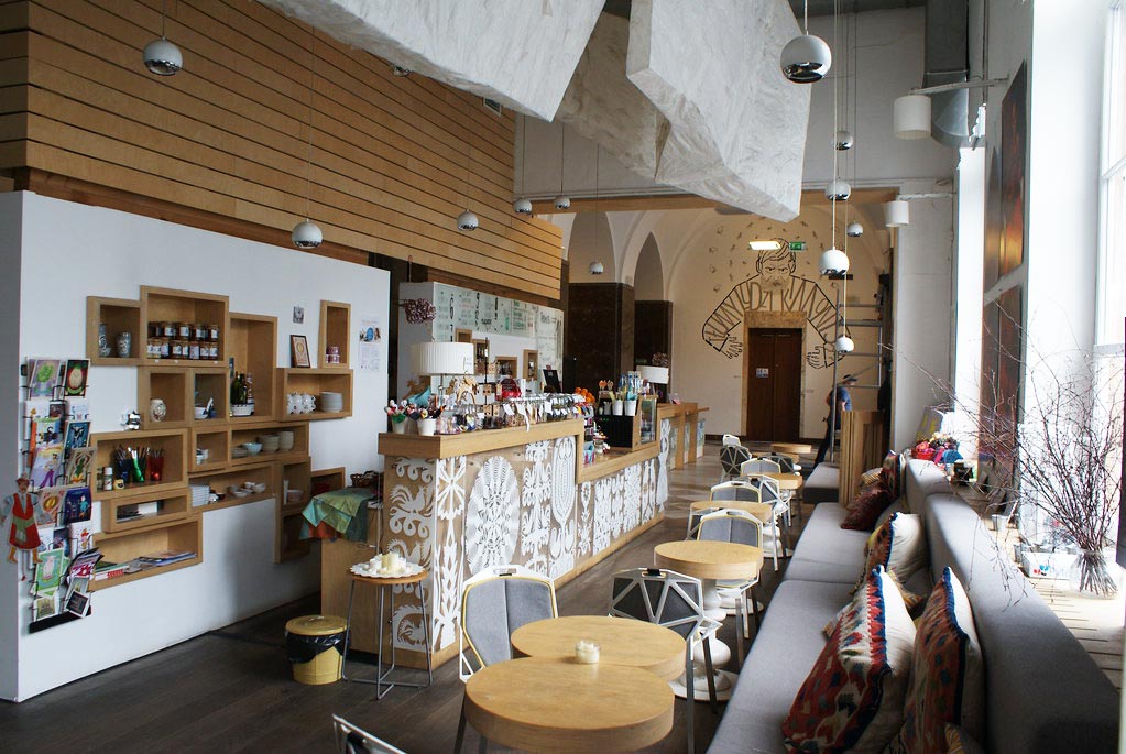 Café et boutique du musée ethnographique de Varsovie. Café et boutique du musée ethnographique de Varsovie.