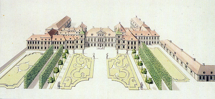 Palais et jardin de Saxe à Varsovie.