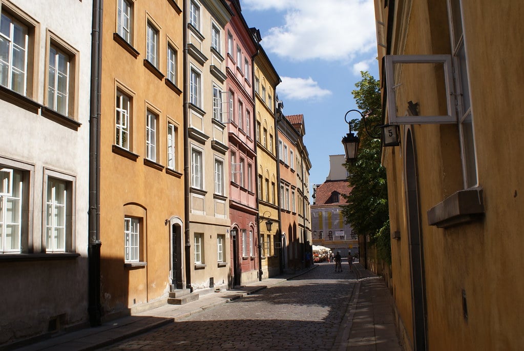 Ruelle de la vieille ville de Varsovie.