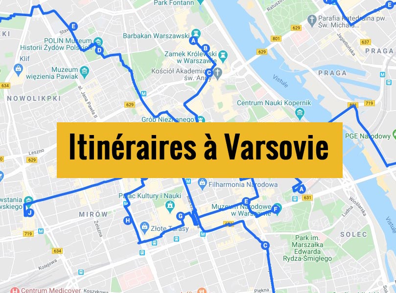 Lire la suite à propos de l’article Varsovie en 3 jours : Itinéraires à pied [20 étapes]