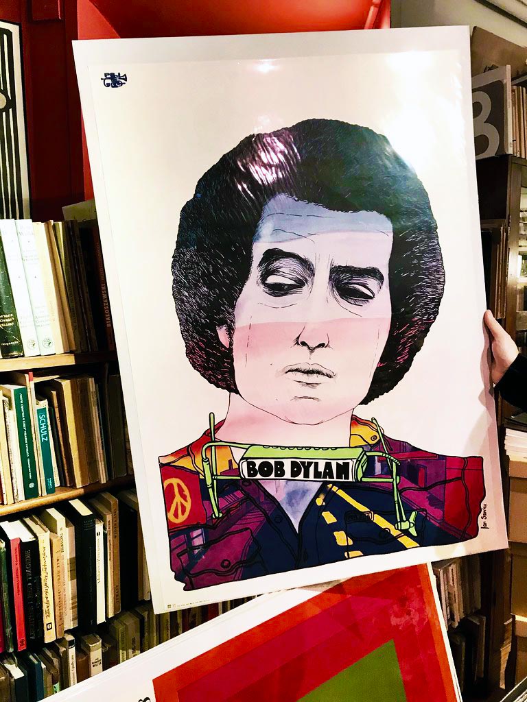 Affiche dans la librairie Kwadryga à Varsovie.