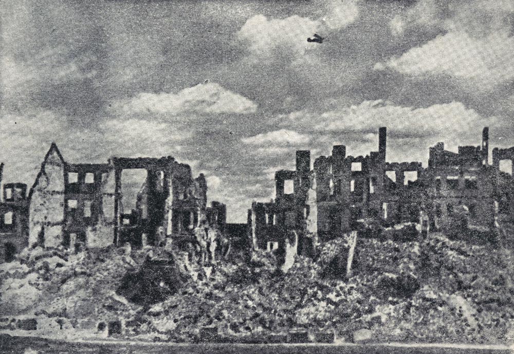 Varsovie en ruine après 1945.