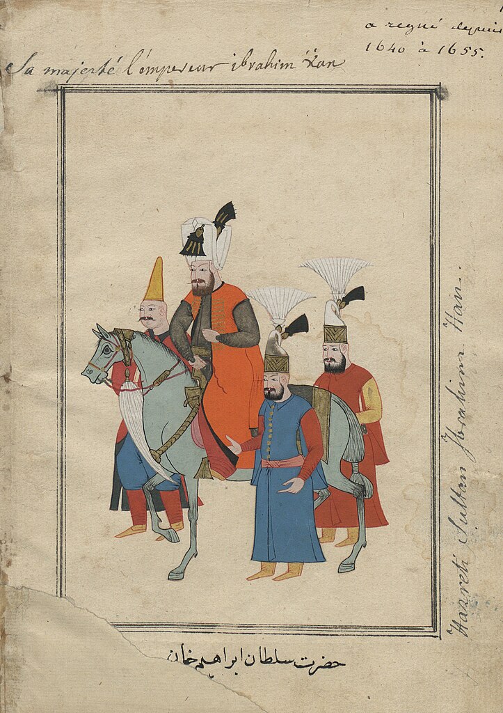Illustration de costumes turcs (17e siècle) dans la collection de la Bibliothèque Nationale.