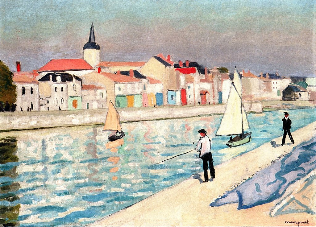 A la Chaume des Sables d'Olonnes par Albert Marquet (1921).