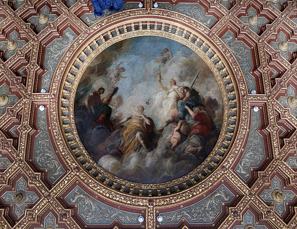 Plafond peint de Fabio Canal au Palazzo Grassi à Venise.