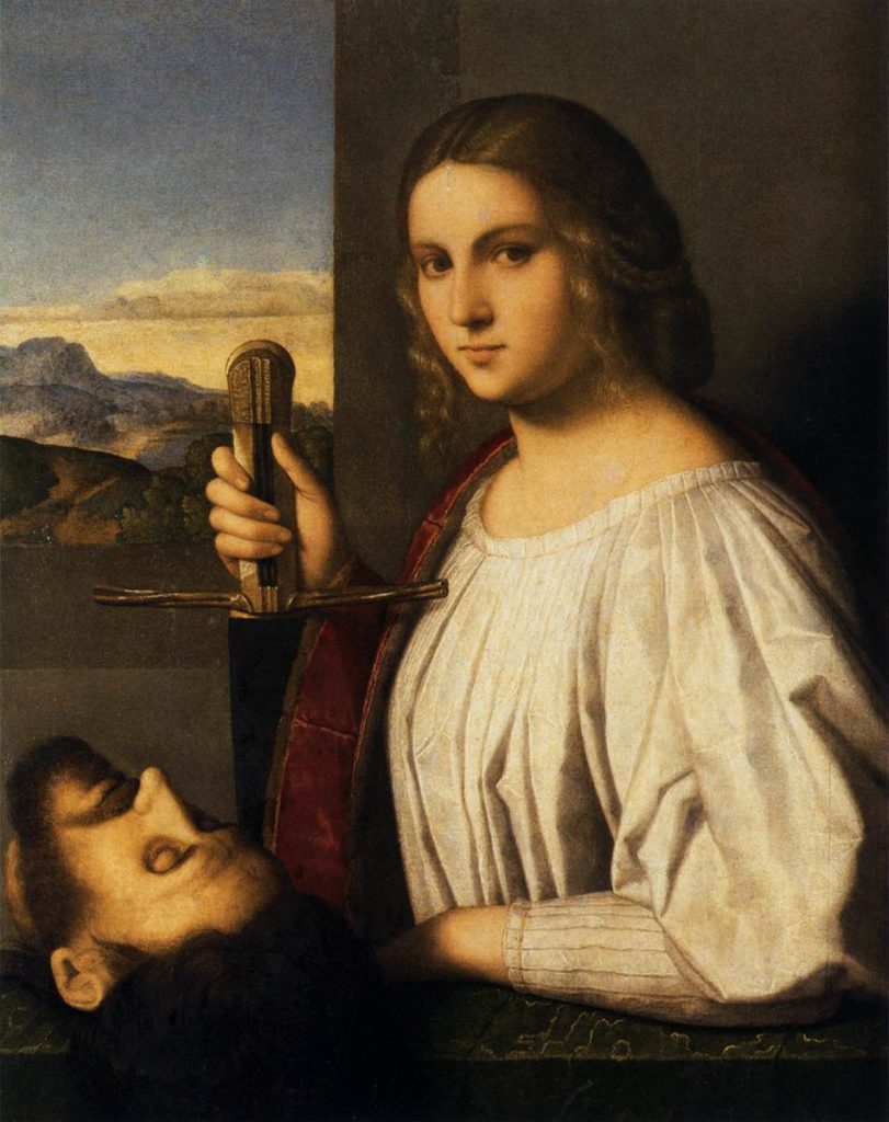 "Judith" (1525) par Vincenzo Catena à la Pinacotheque Querini Stampalia à Venise.