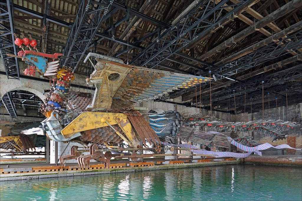 Biennale de Venise 2015 : "The Phenix", Installation de  Xu Bing - Photo de Dalbera