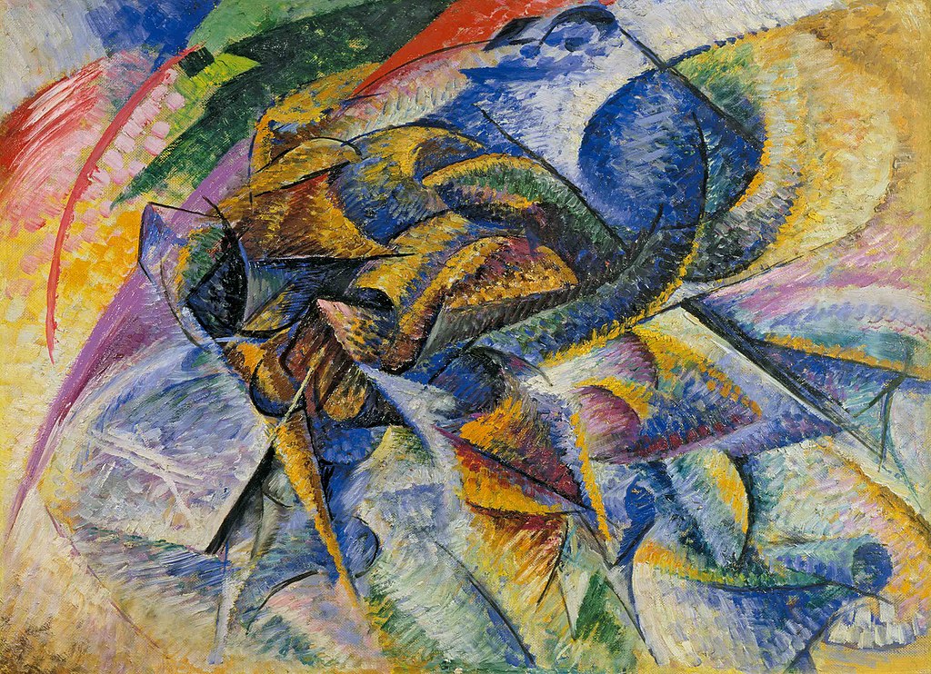 "Dynamism of a Cyclist" d'Umberto Boccioni (1913) au musée Collection Peggy Guggenheim à Venise