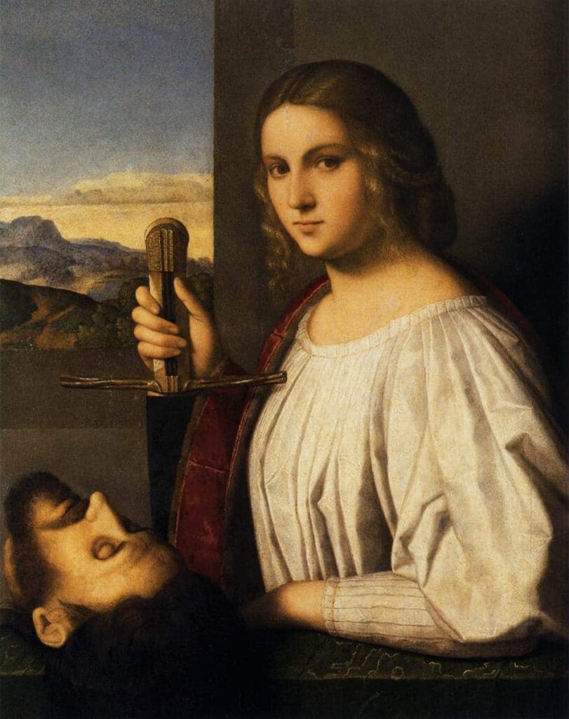 "Judith" (1525) par Vincenzo Catena à la Pinacotheque Querini Stampalia à Venise.