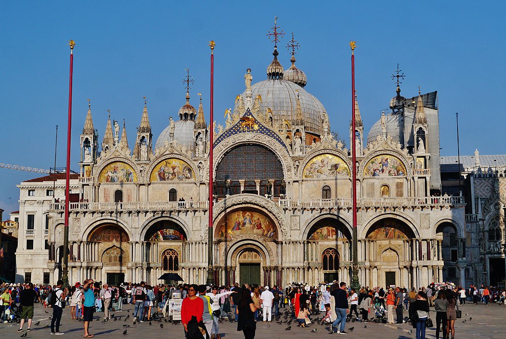 Façade de la Basilique Saint Marc à Venise - Photo de Zairon