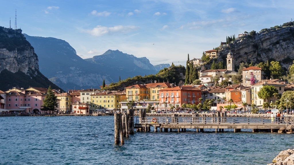 Sur le Lac de Garde près de Verone en Italie.