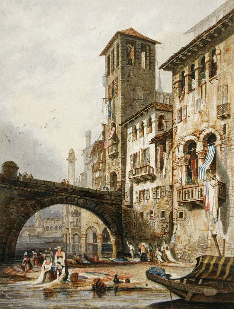 Peinture de Vérone au LACMA par George Baxter.