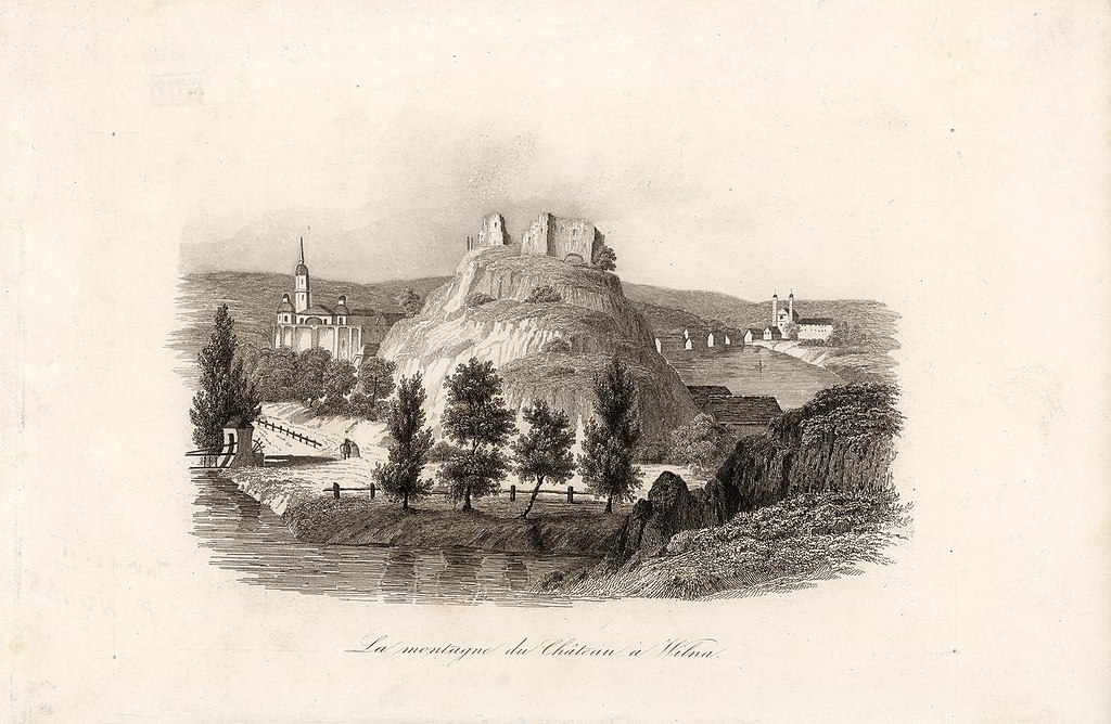 Montagne du chateau à Vilnius (1836).