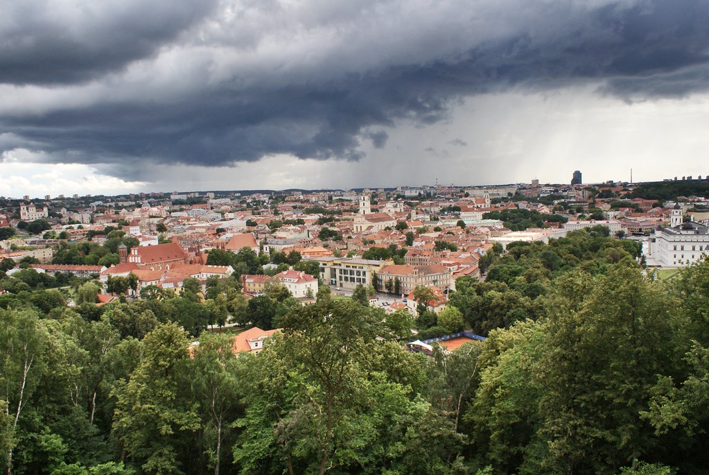 Panorama de la colline aux 3 croix à Vilnius.