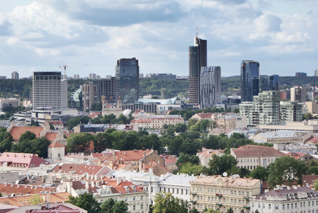 Quartier de Šnipiškės à Vilnius.