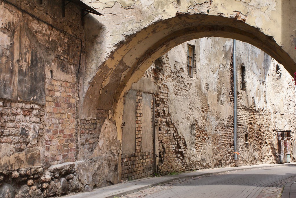 Dans le quartier de la Vieille Ville de Vilnius.