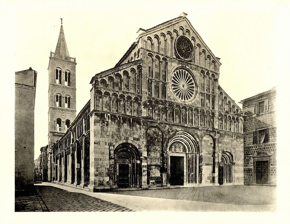 Cathédrale de Zadar vers 1900 - Photo e Georg Kowalczyk