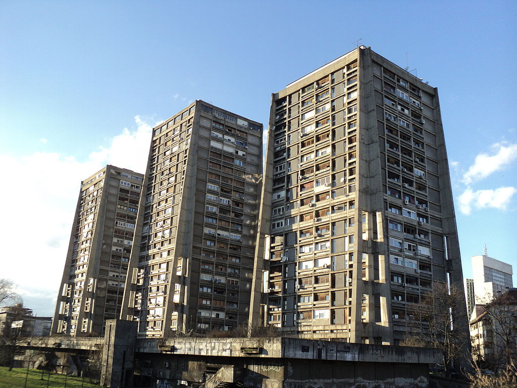 Immeubles brutalistes Richterovi neboderi à Zagreb - Photo de Flammard - Licence ccbysa 3.0
