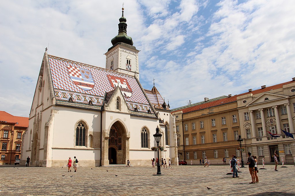 Eglise Saint Marc dans le centre historique de Zagreb - Photo de Fred Romero - Licence ccby 2.0