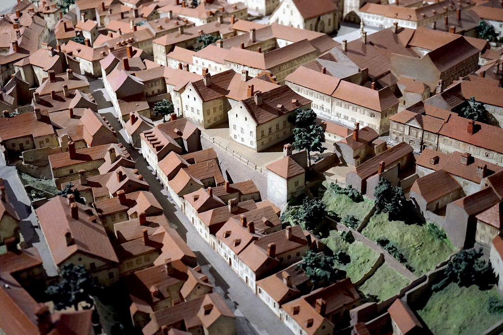 Carte de Zagreb : Ici la maquette du centre historique au musée d'histoire de la ville.