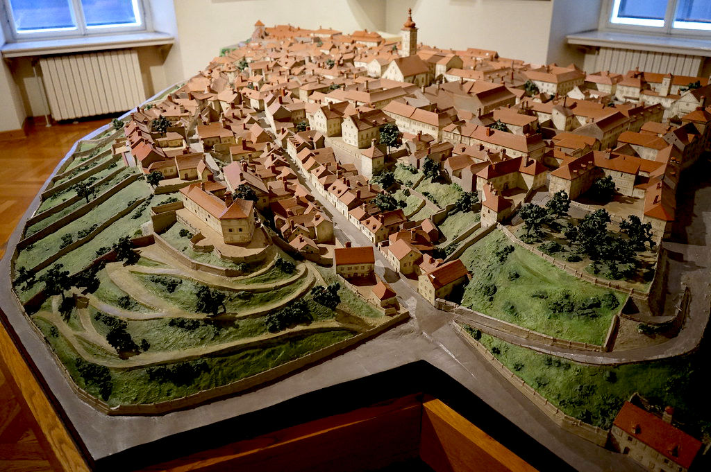 Maquette du centre historique dans le musée de la ville.