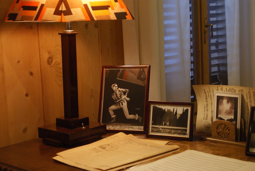 Sur le bureau de Szymanowski à la Willa Atma.